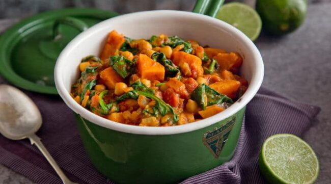 Sweet Potato Curry with Chickpeas