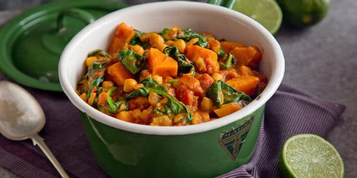 Sweet Potato Curry with Chickpeas